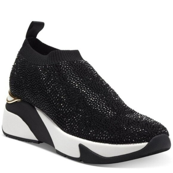 INC International Concepts Shoes - INC International Concepts Onida Wedge Sneakers Black 6